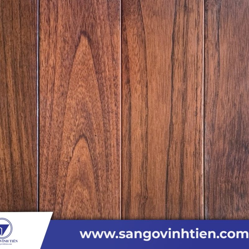 Ván sàn gỗ Teak Lên Màu Walnut
