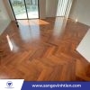 Ván Sàn Gỗ Căm Xe Xương Cá Herringbone 90 độ