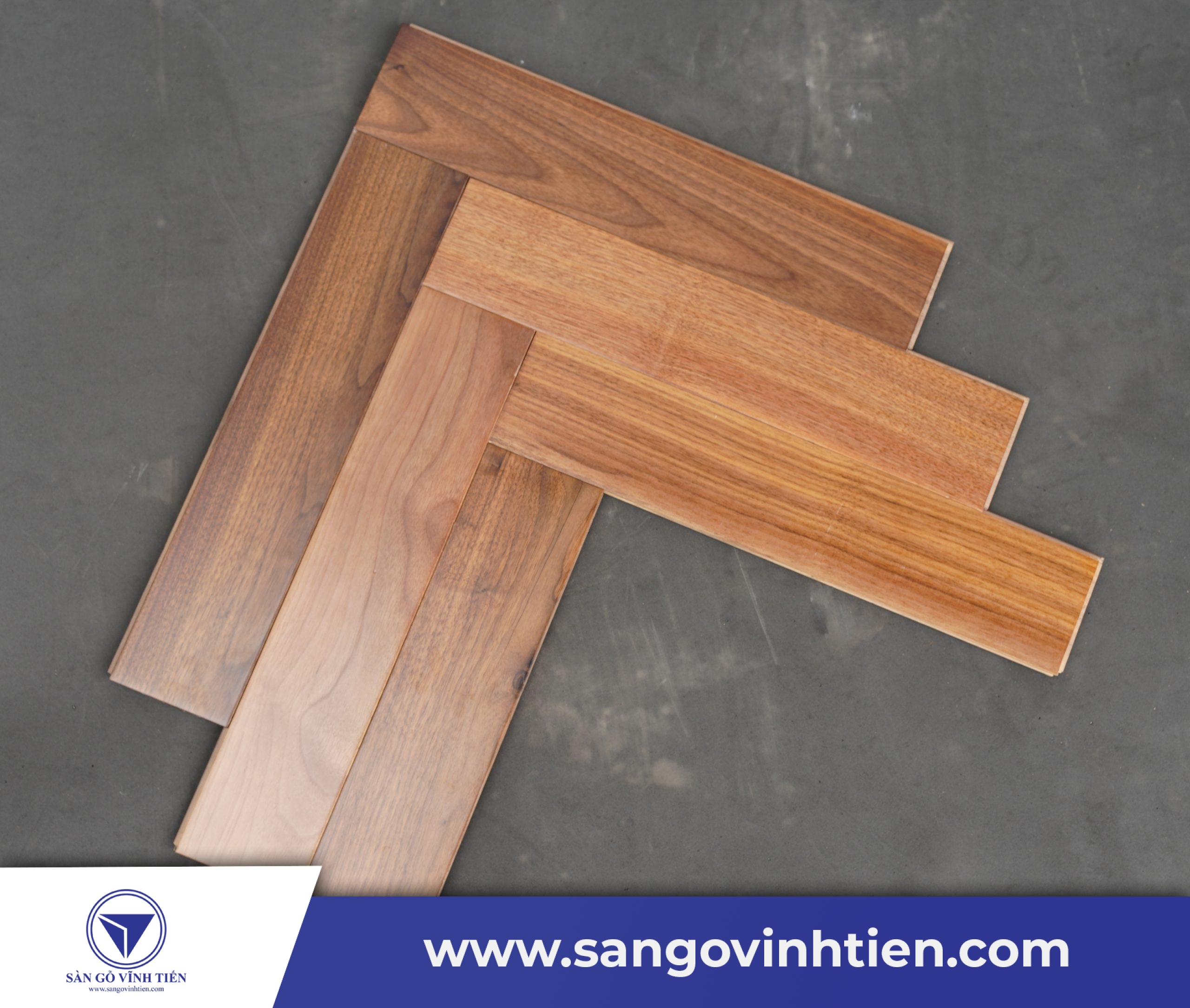 Ván sàn gỗ Walnut xương cá Herringbone 90 độ chất lượng và sang trọng Ván sàn gỗ Walnut xương cá Herringbone 90 độ chất lượng và sang trọng