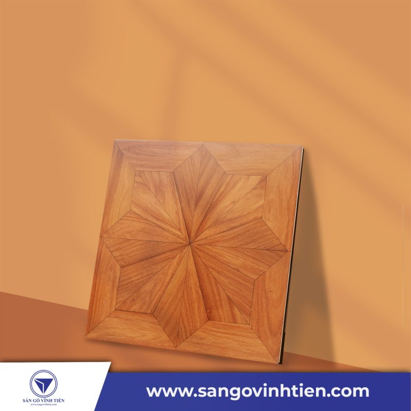 Ván Sàn Hoa Văn Gỗ Gõ