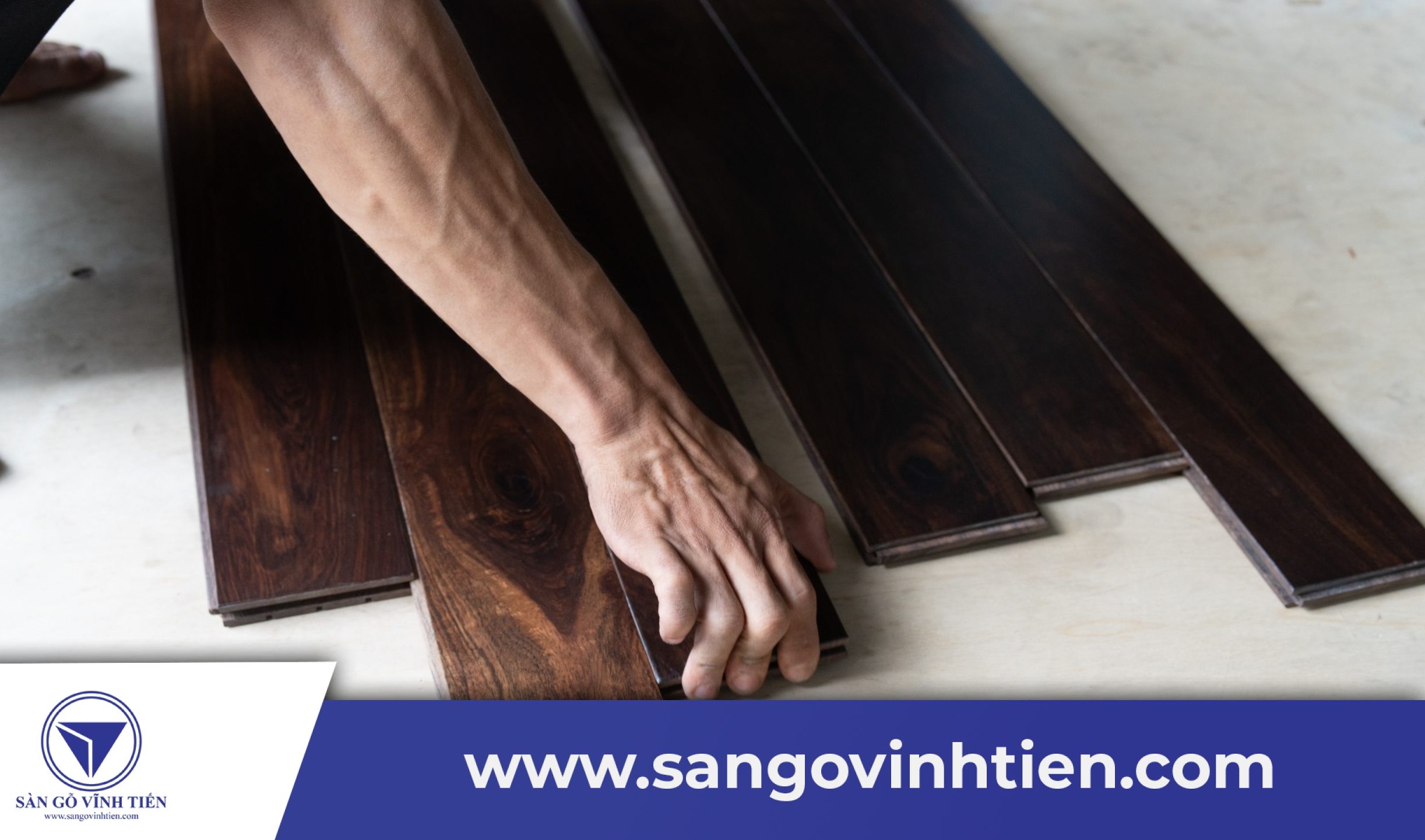 Ván sàn gỗ đã lắp ráp cho khách hàng