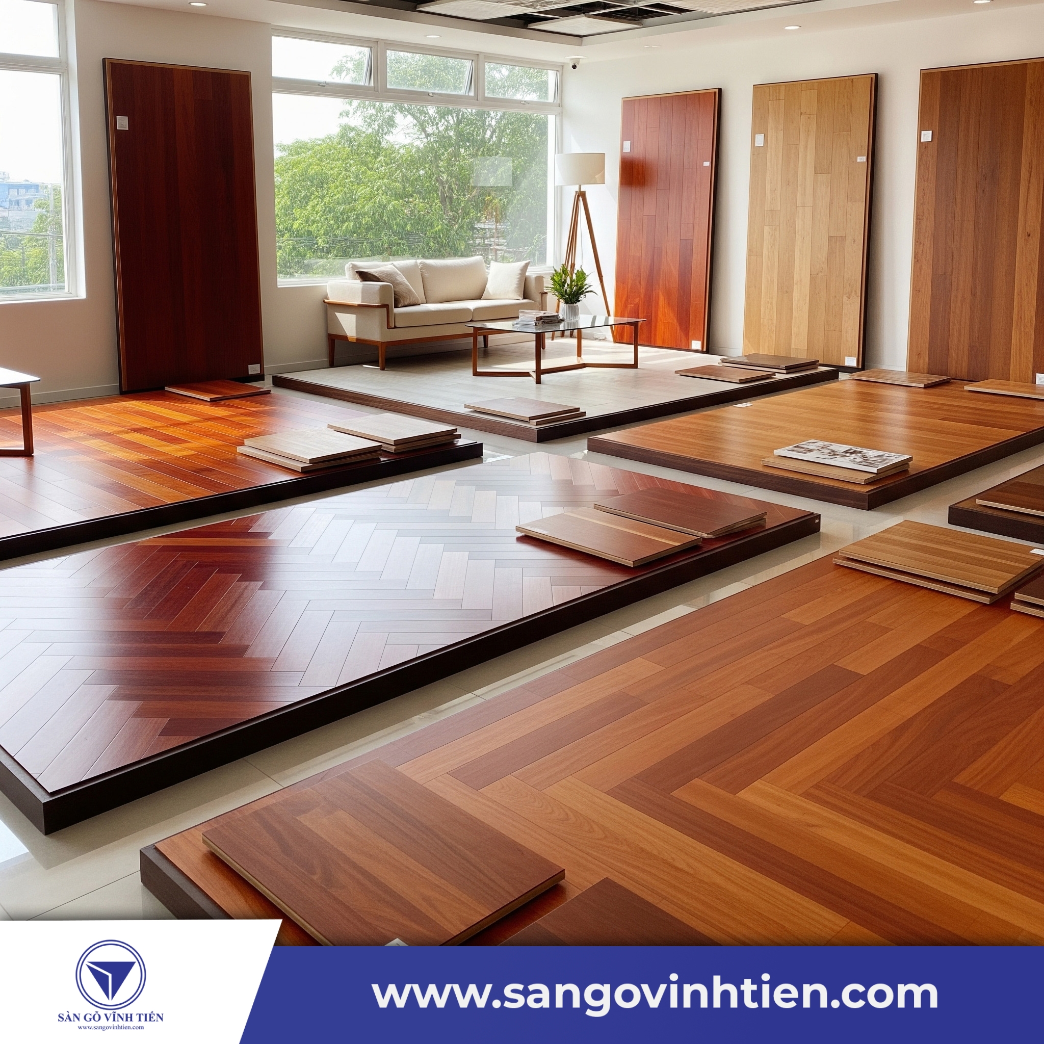 Đầu tư showroom cao cấp cùng với Ván Sàn Gỗ Vĩnh Tiến
